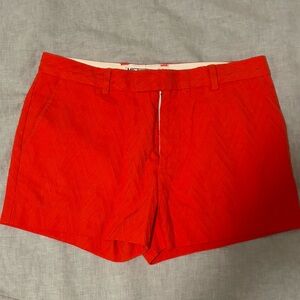 Mr Turk red chevron weave shorts